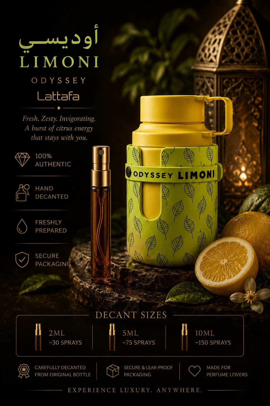 Armaf Odyssey Limoni Eau De Parfum - 10 ml sample