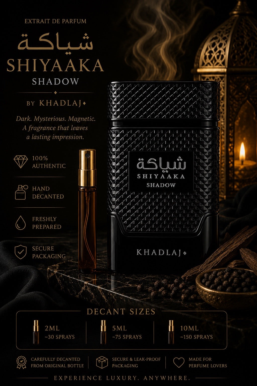 Shiyaaka Shadow Khadlaj - 10ml sample